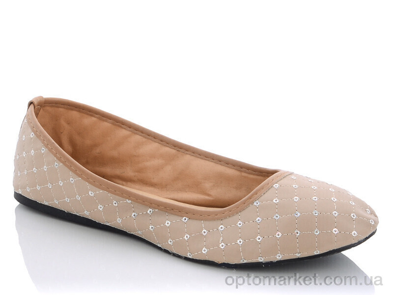 Купить Балетки жіночі JK021-7 Lion бежевий, фото 1