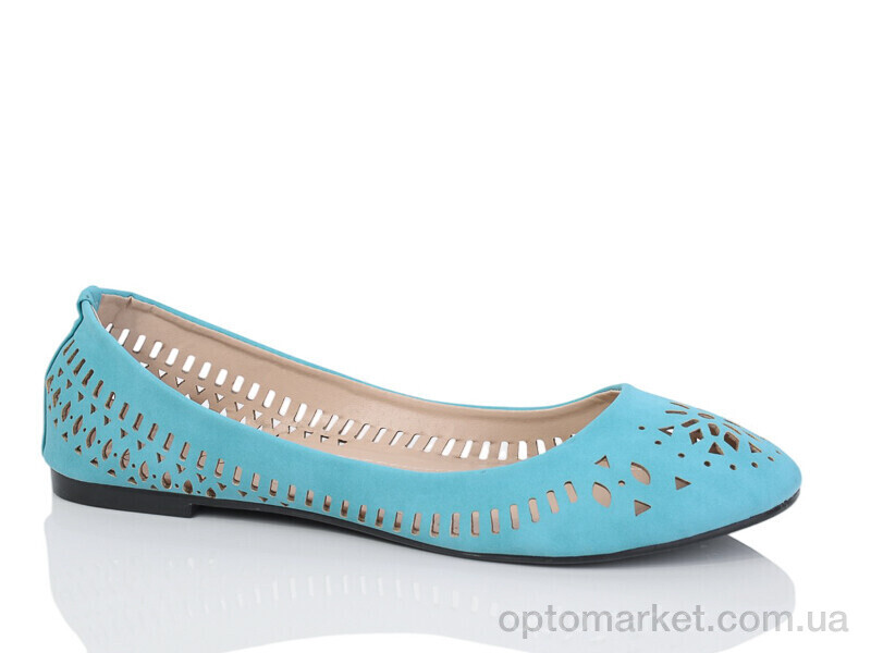 Купить Балетки жіночі JK100-8 Lion блакитний, фото 1