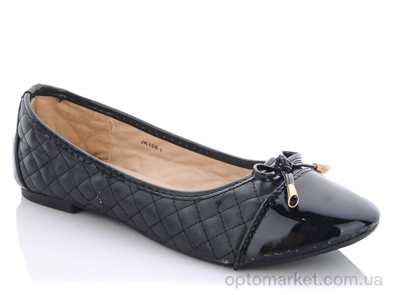 Купить Балетки жіночі JK108-1 Lion чорний, фото 1