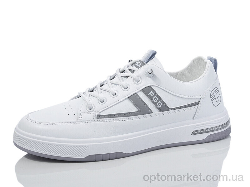 Купить Кросівки чоловічі JM601-2 Fagaoge білий, фото 1