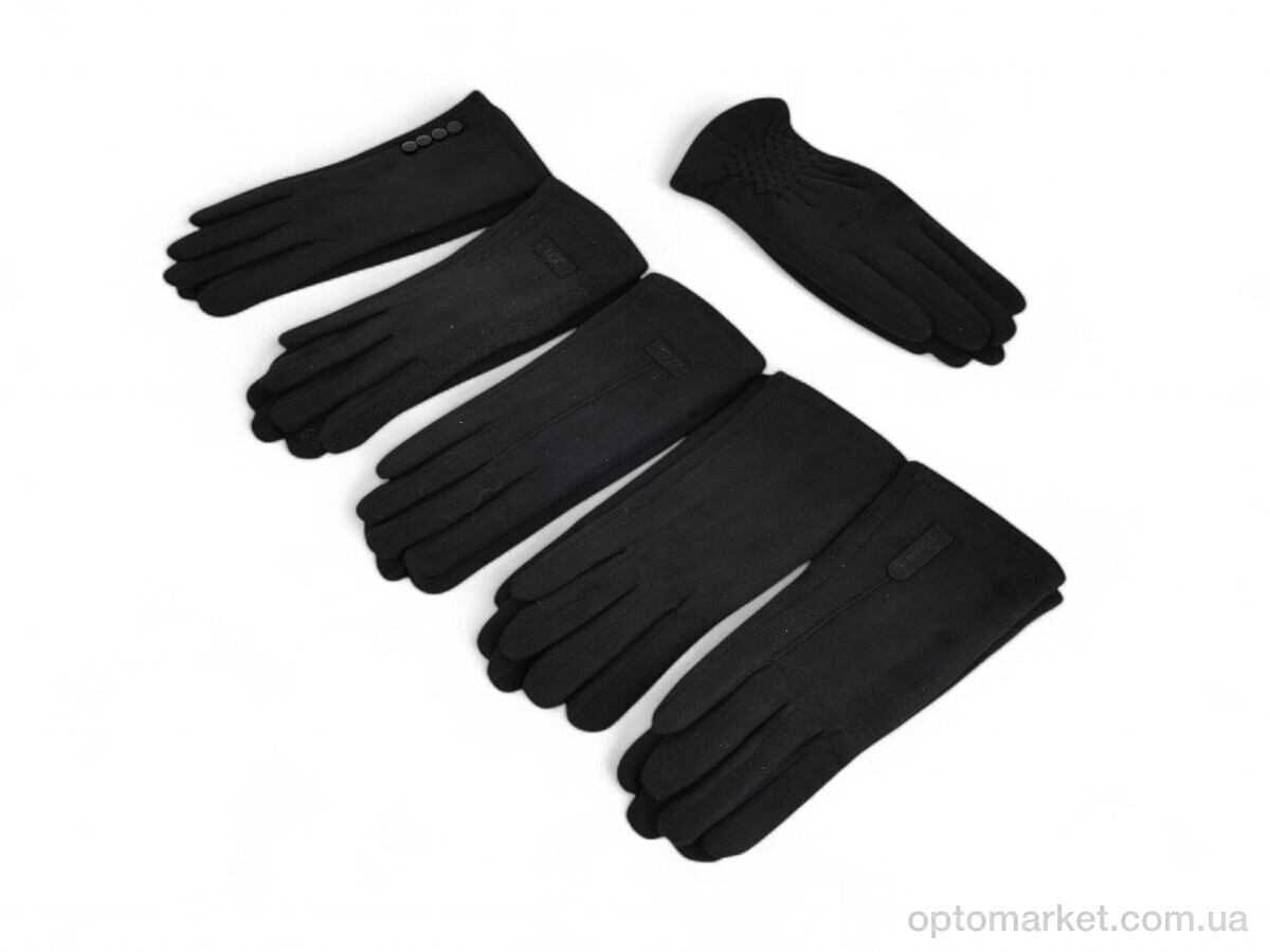 Купить Рукавички жіночі JP02 mix Number one чорний, фото 1