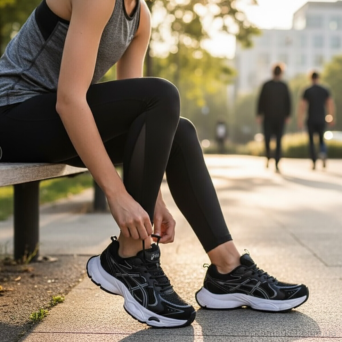 Купить Кросівки жіночі JQ10-1 A.ics чорний, фото 4