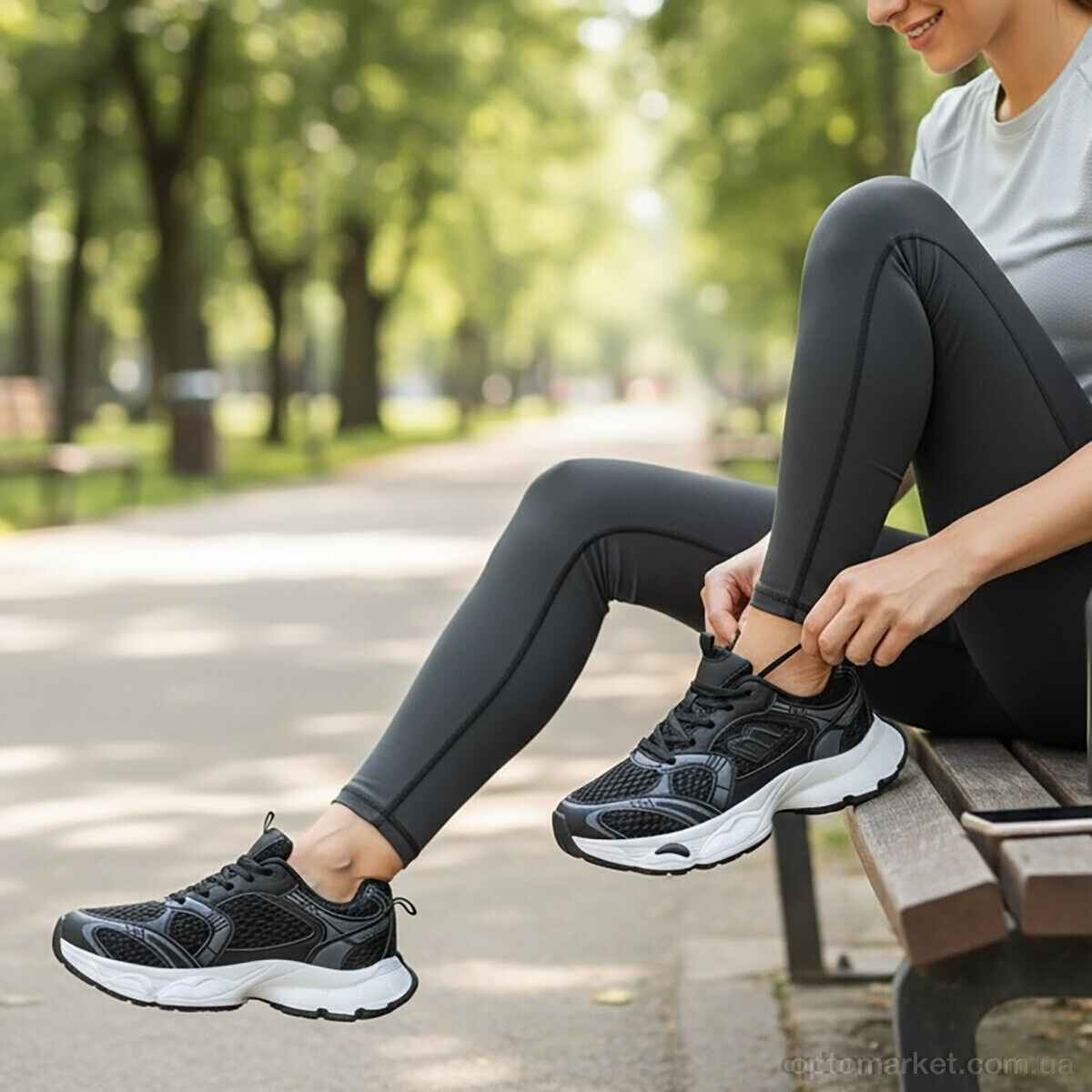 Купить Кросівки жіночі JQ12-1 DaFuYuan чорний, фото 2