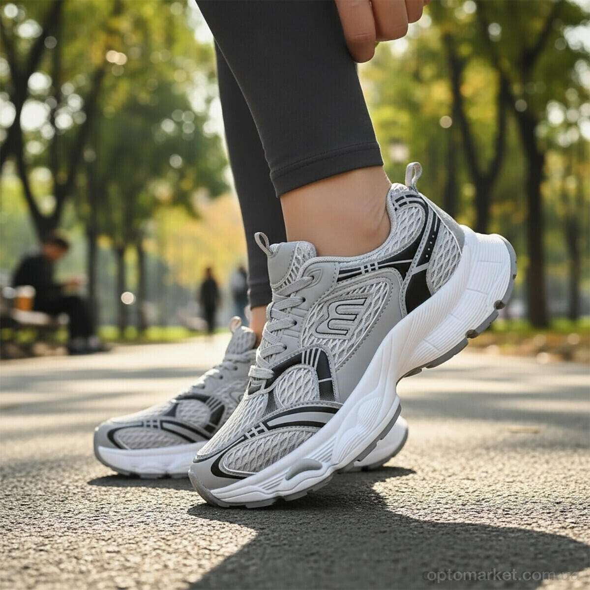 Купить Кросівки жіночі JQ12-5 DaFuYuan сірий, фото 2