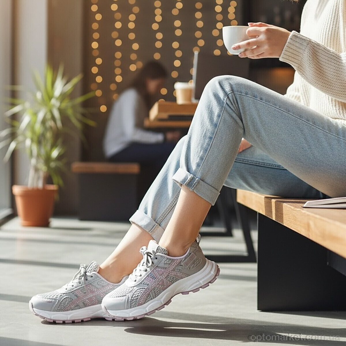 Купить Кросівки жіночі JQ2-5 DaFuYuan сірий, фото 2