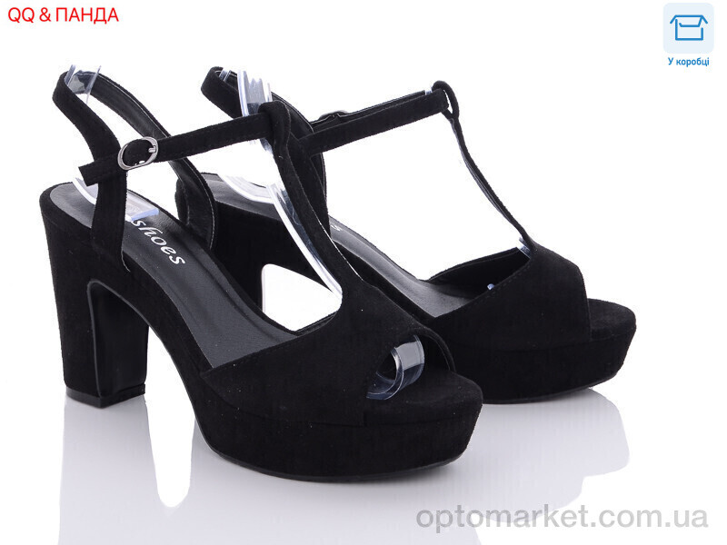 Купить Босоніжки жіночі K1-1 QQ shoes чорний, фото 1