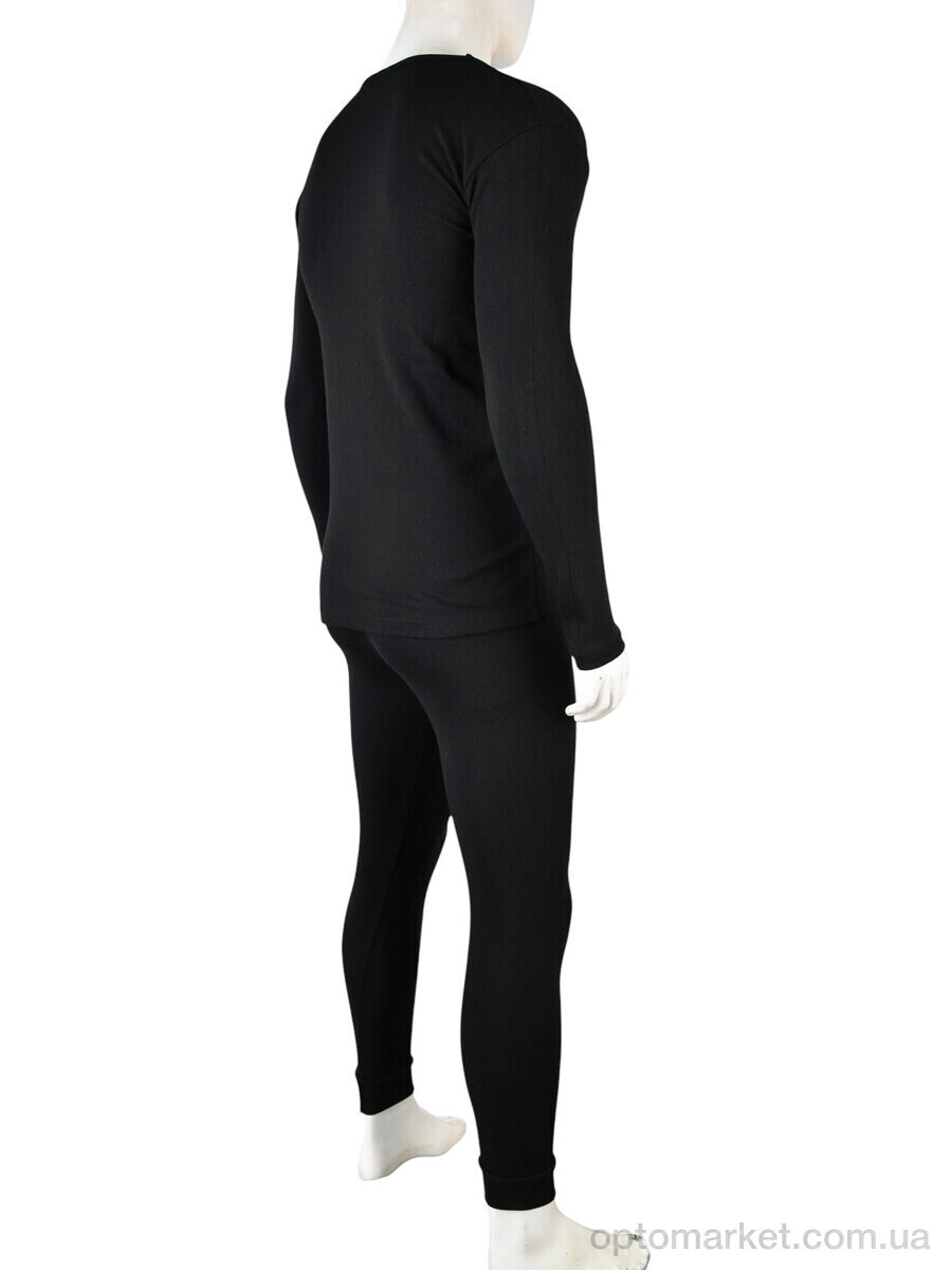 Купить Термобілизна чоловічі K1 black Textile чорний, фото 2