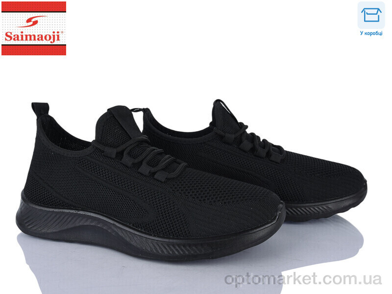 Купить Кросівки чоловічі K10-1 Saimaoji чорний, фото 1