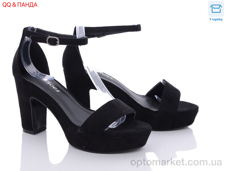 Купить Босоніжки жіночі K2-1 QQ shoes чорний, фото 1