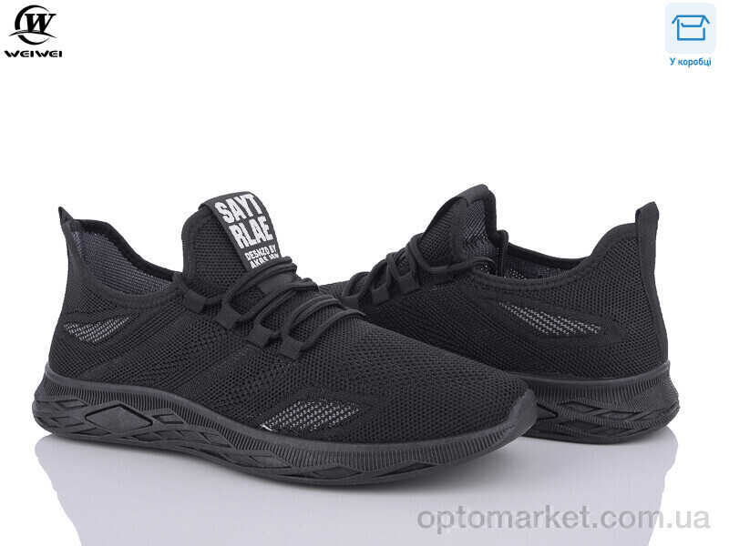 Купить Кросівки чоловічі K2581-1 Wei Wei чорний, фото 1