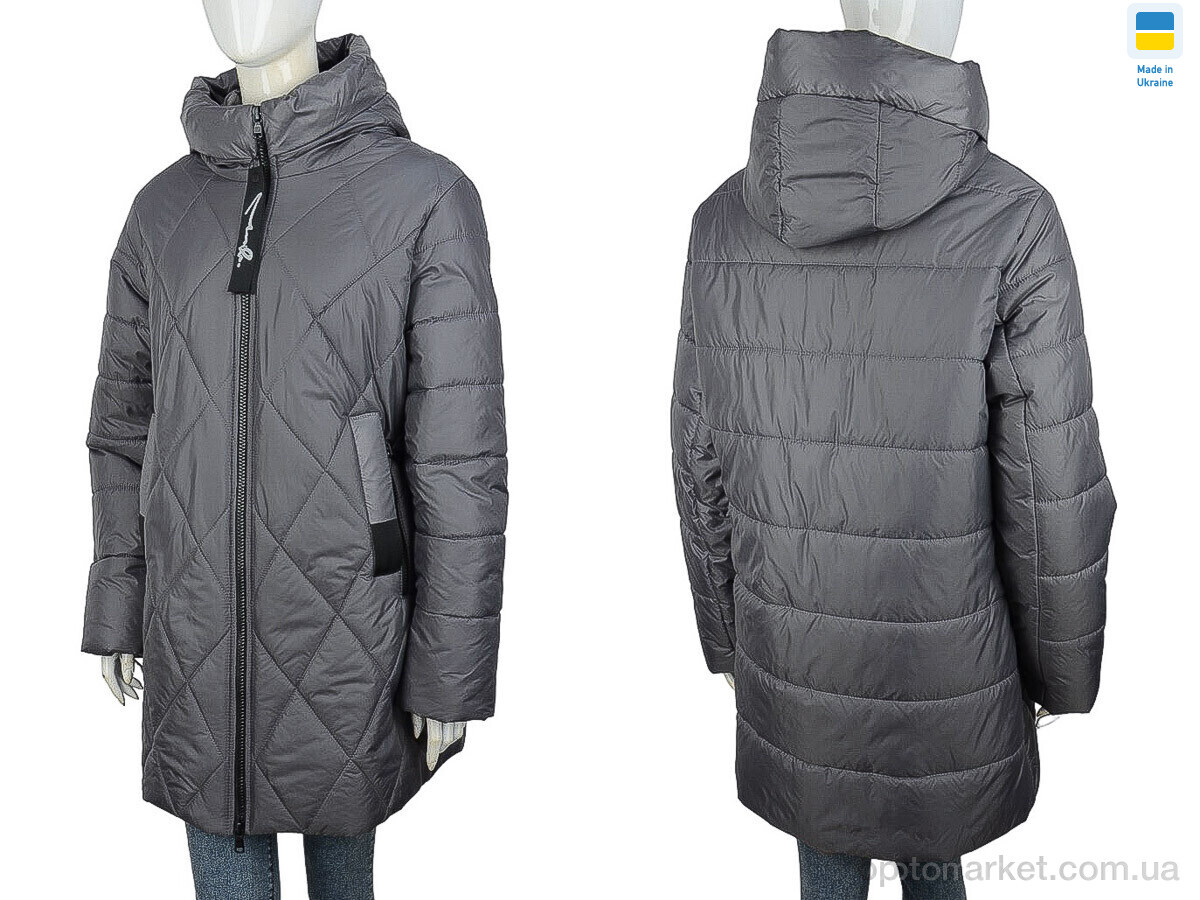 Купить Куртка жіночі K3 т.сірий Divo сірий, фото 3