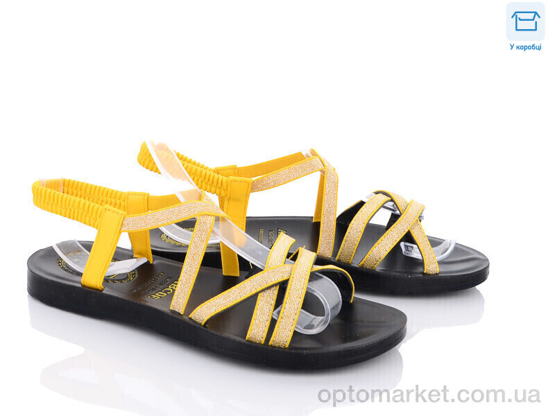 Купить Босоніжки жіночі K322-6 YiYi жовтий, фото 1