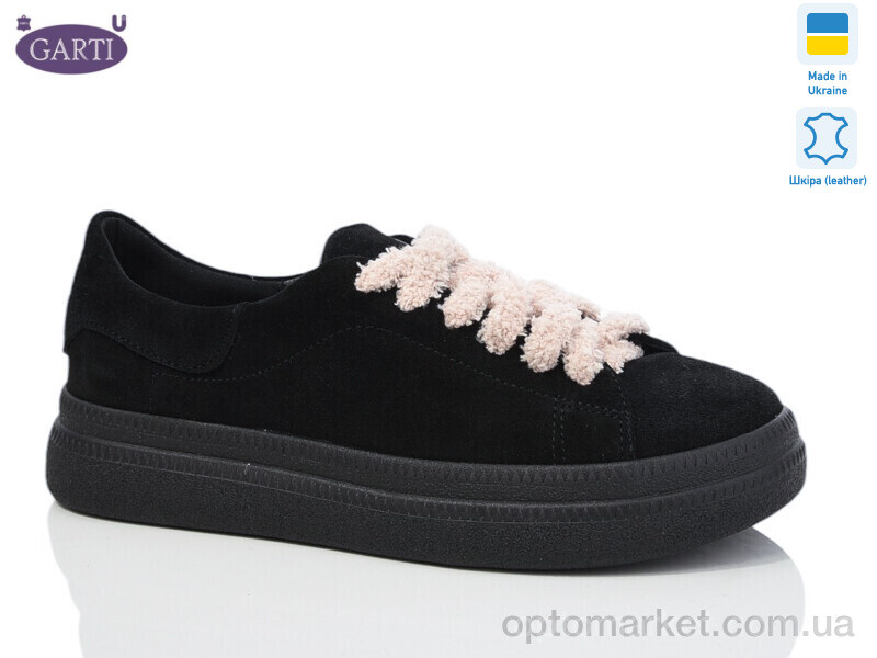 Купить Кросівки жіночі К425 чорний замш Garti чорний, фото 1