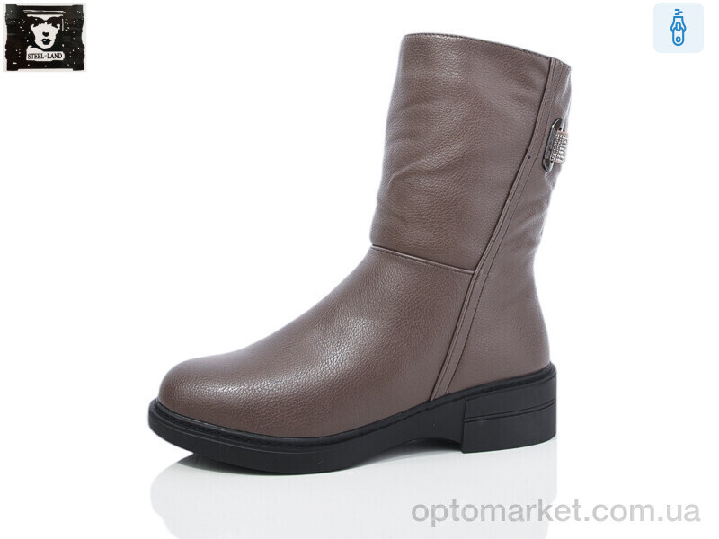 Купить Чоботи жіночі K475-29 Steel Land коричневий, фото 1