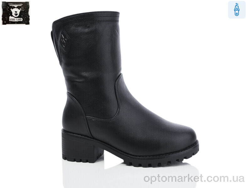 Купить Чоботи жіночі K506-1 Steel Land чорний, фото 1