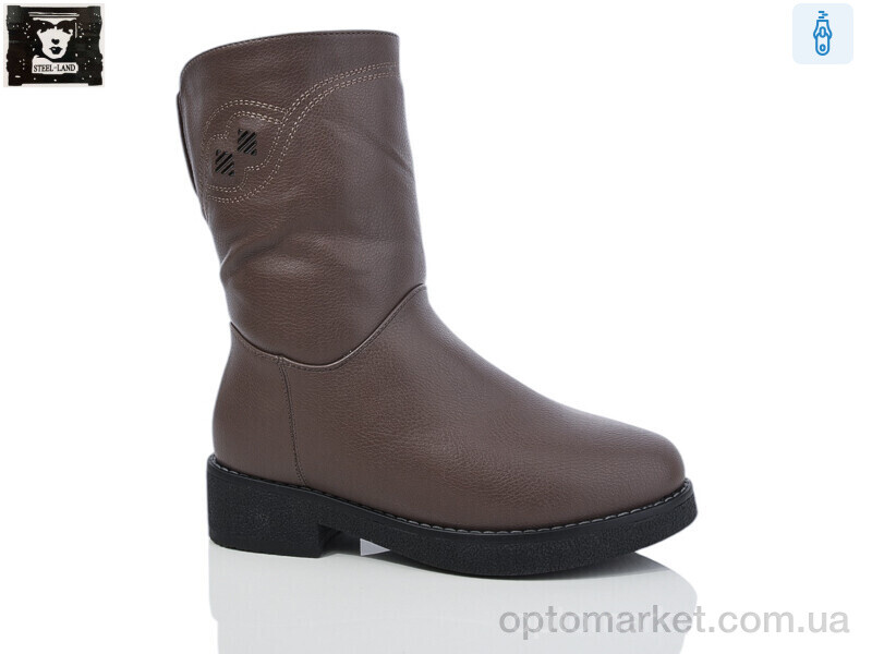 Купить Чоботи жіночі K509-29 Steel Land коричневий, фото 1