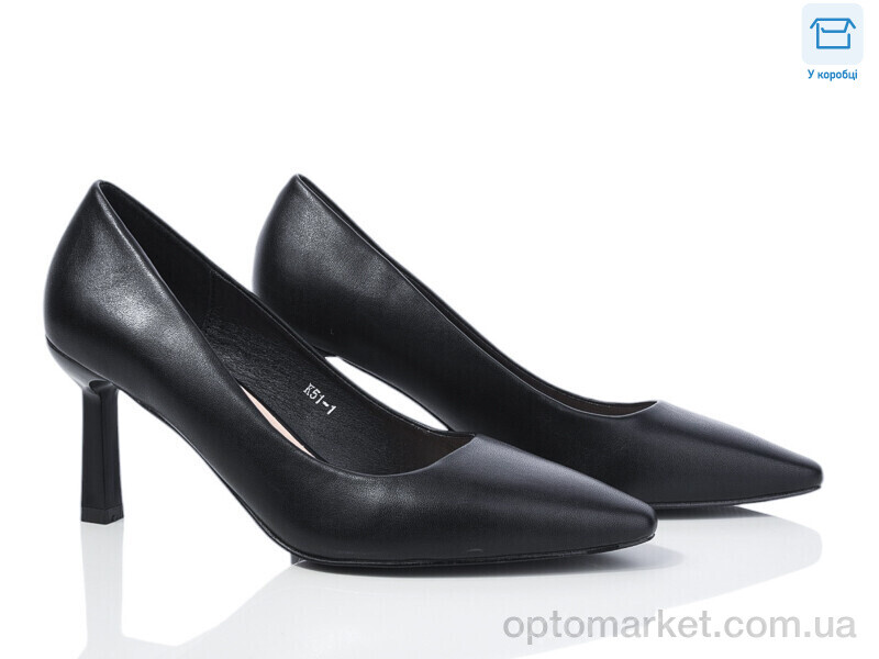 Купить Туфлі жіночі K51-1 GB чорний, фото 1