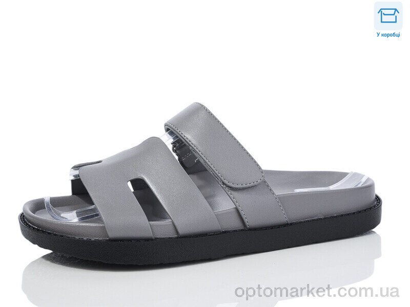 Купить Шльопанці жіночі K52-3 GB сірий, фото 1