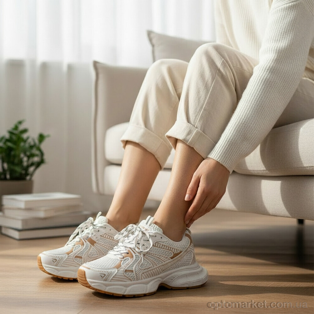 Купить Кросівки жіночі K522-2 Loretta бежевий, фото 3