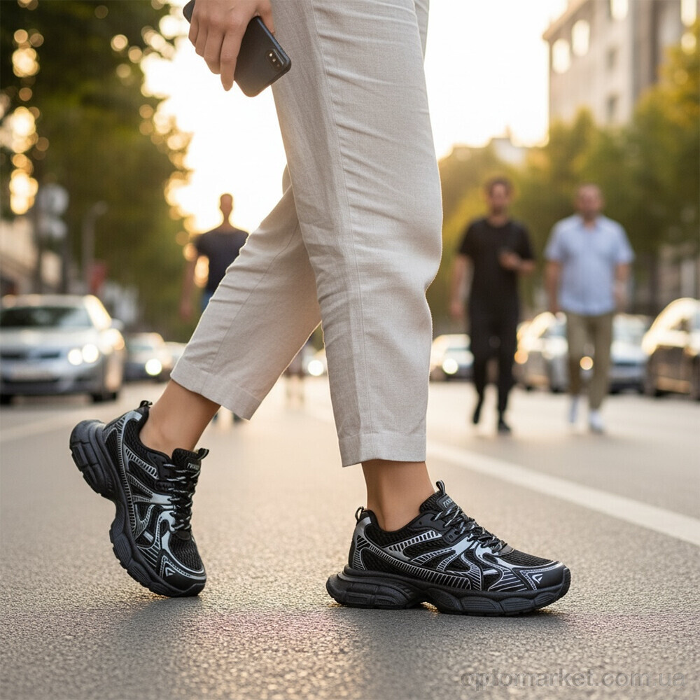 Купить Кросівки жіночі K522 Loretta чорний, фото 2