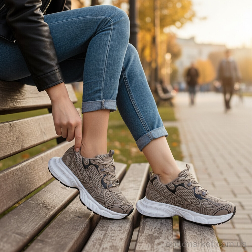 Купить Кросівки жіночі K523-2 Loretta коричневий, фото 2