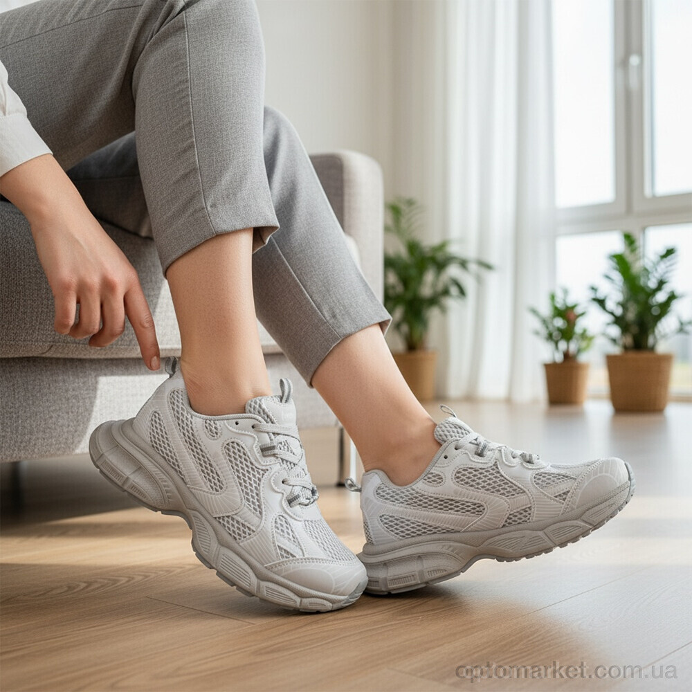 Купить Кросівки жіночі K523-3 Loretta сірий, фото 3