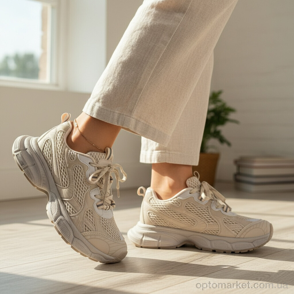 Купить Кросівки жіночі K523-4 Loretta бежевий, фото 2