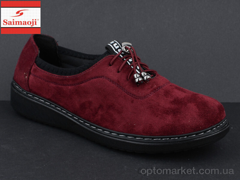Купить Туфлі жіночі K53-16 Saimaoji бордовий, фото 2