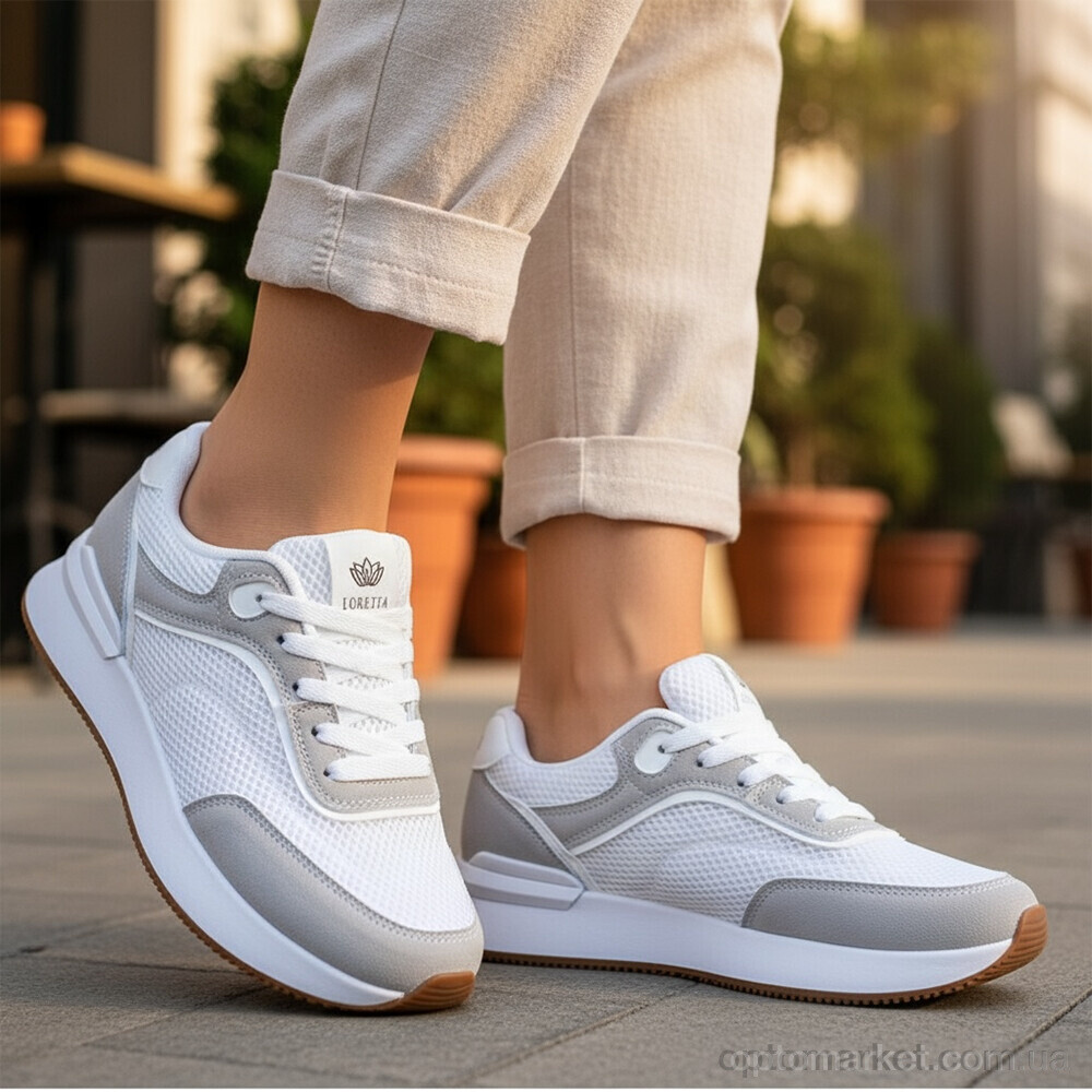 Купить Кросівки жіночі K553-2 Loretta білий, фото 2