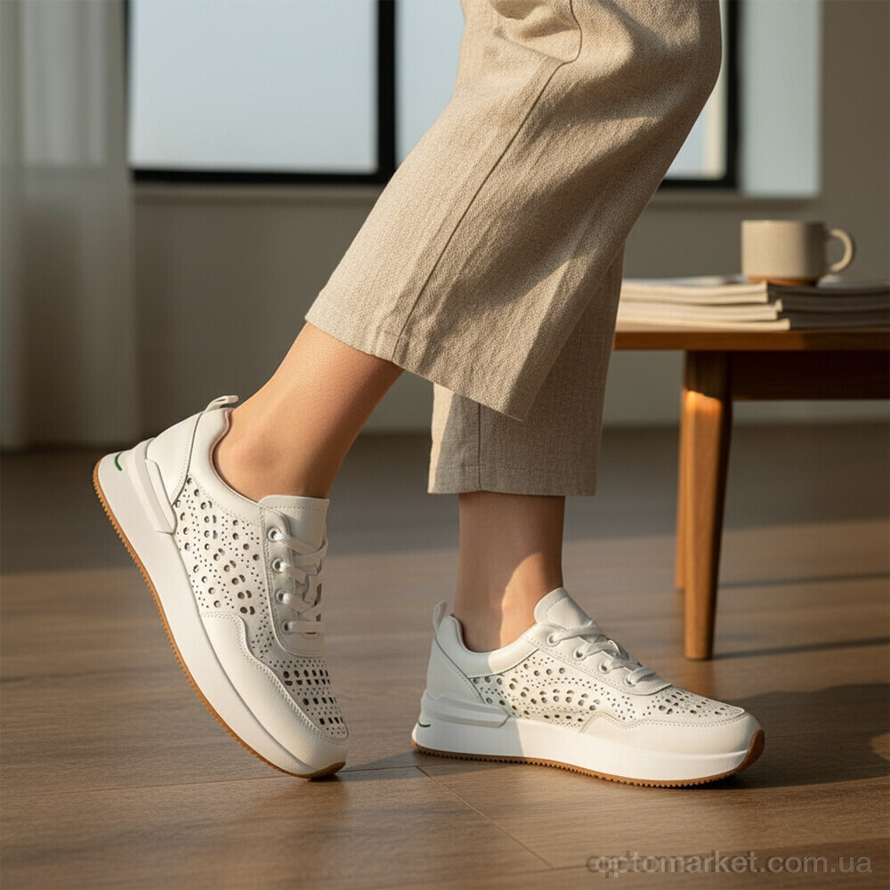 Купить Кросівки жіночі K554-1 Loretta білий, фото 3