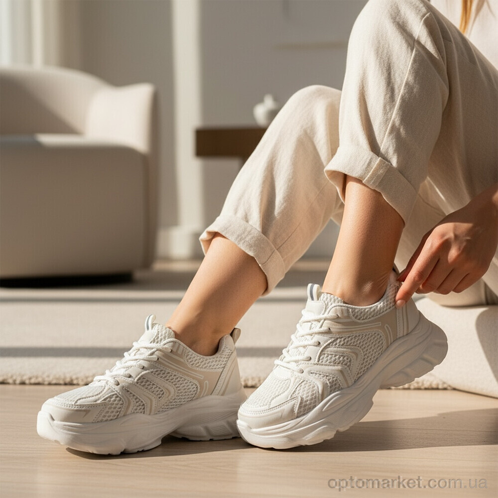 Купить Кросівки жіночі K557-2 Loretta бежевий, фото 2