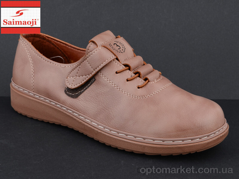 Купить Туфлі жіночі K56-8 Saimaoji коричневий, фото 2