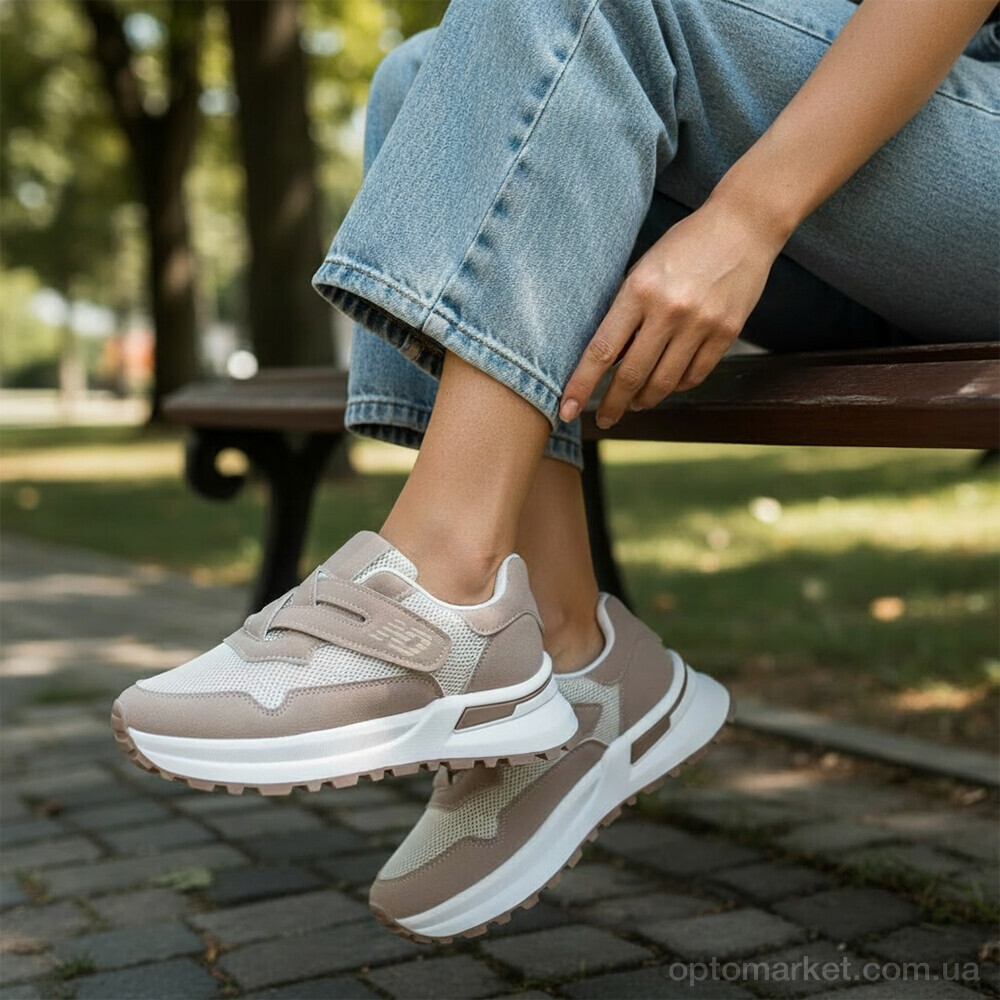 Купить Кросівки жіночі K560-2 Loretta бежевий, фото 2