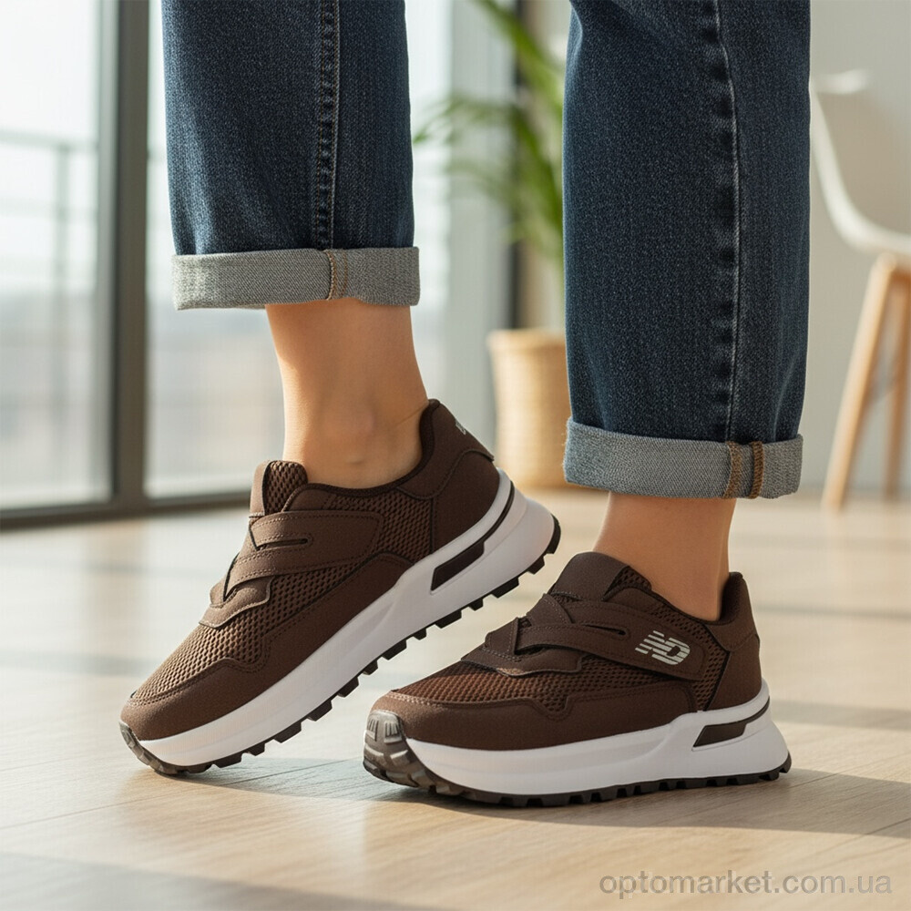 Купить Кросівки жіночі K560-3 Loretta коричневий, фото 2