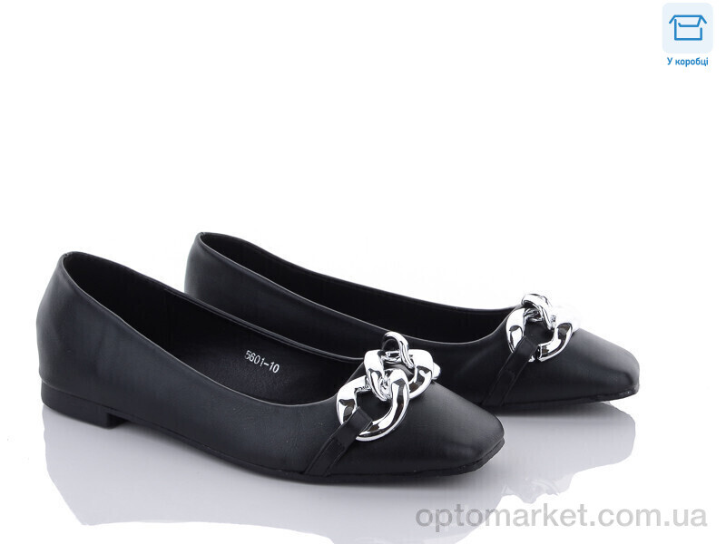 Купить Балетки жіночі K5601-10 L&M чорний, фото 1