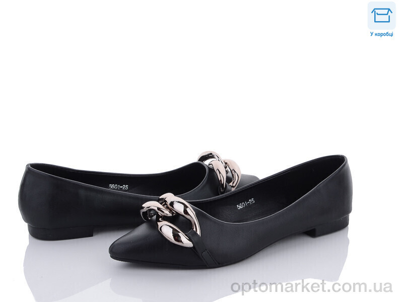 Купить Балетки жіночі K5601-25 L&M чорний, фото 1