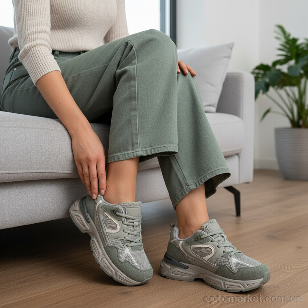 Купить Кросівки жіночі K567-4 Loretta зелений, фото 2