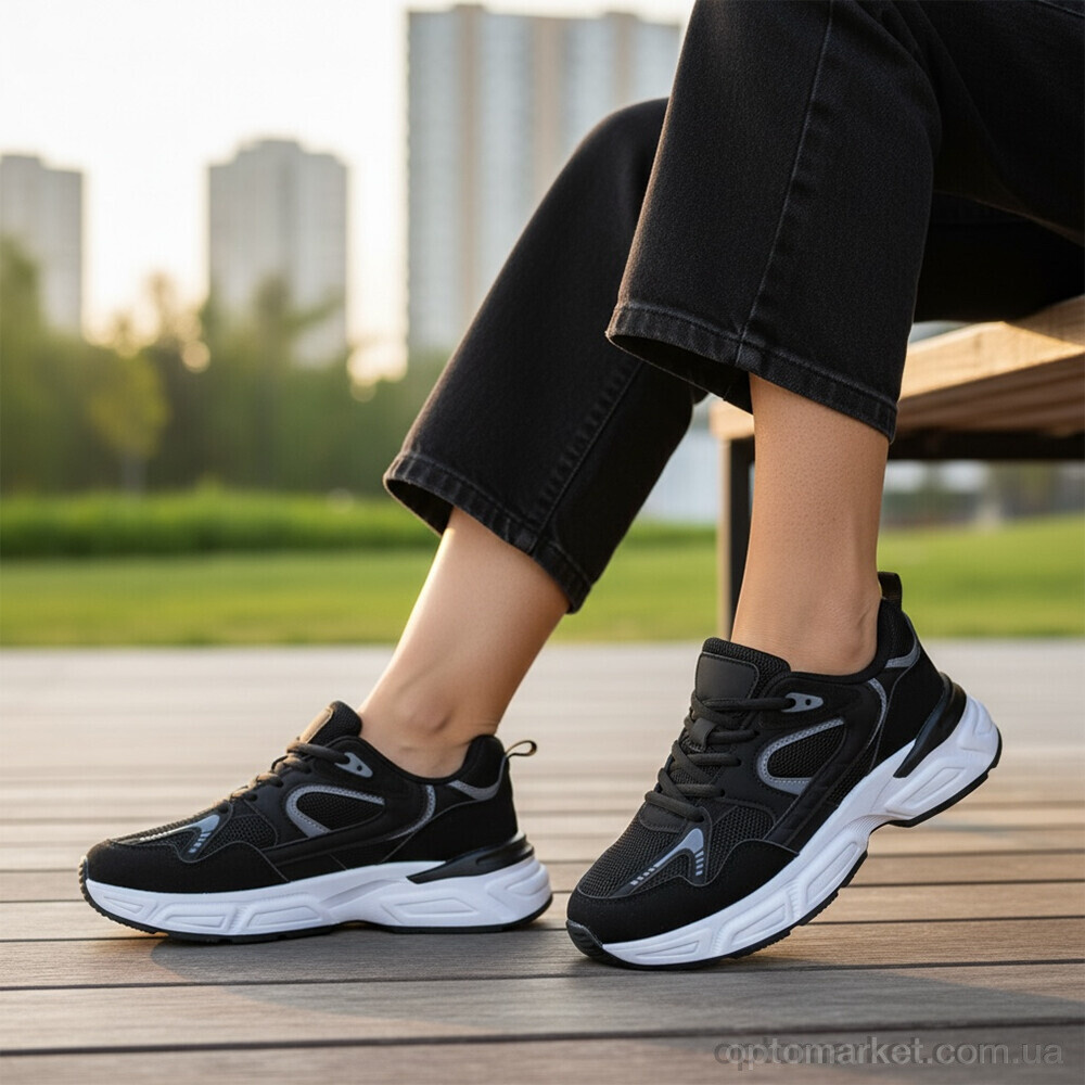 Купить Кросівки жіночі K567 Loretta чорний, фото 2