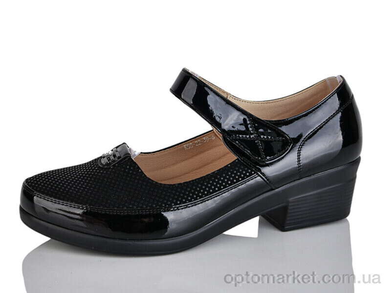 Купить Туфлі жіночі K58-22 Алмазна корона чорний, фото 1