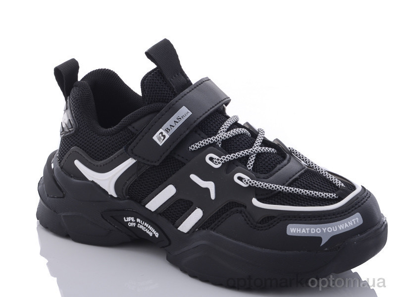 Купить Кроссовки детские K6187-1 Baas черный, фото 1