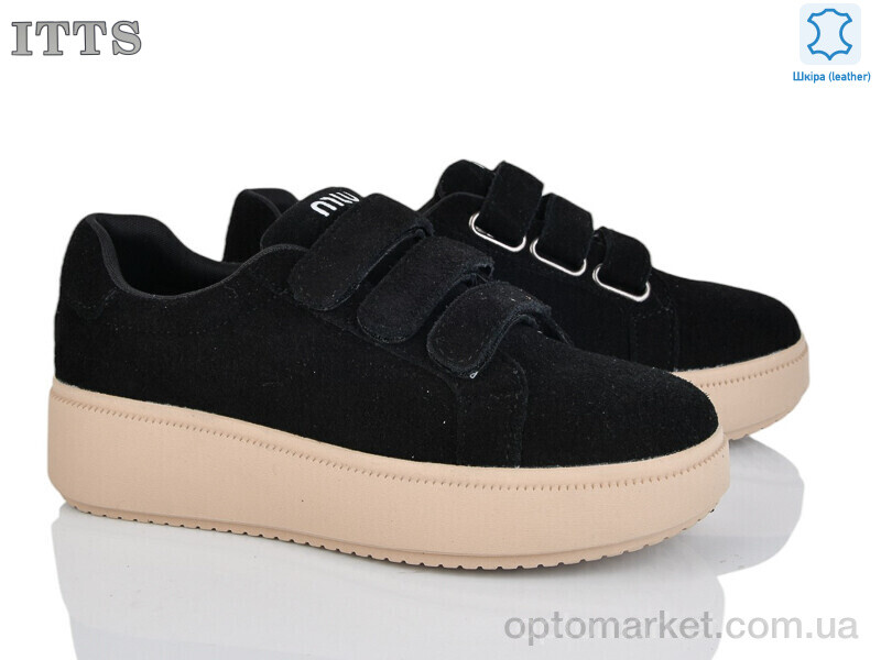 Купить Кросівки жіночі K691-B ITTS чорний, фото 1