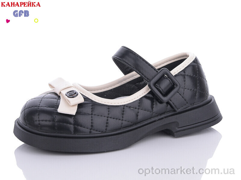 Купить Туфлі дитячі K7530-1 GFB-Канарейка чорний, фото 1