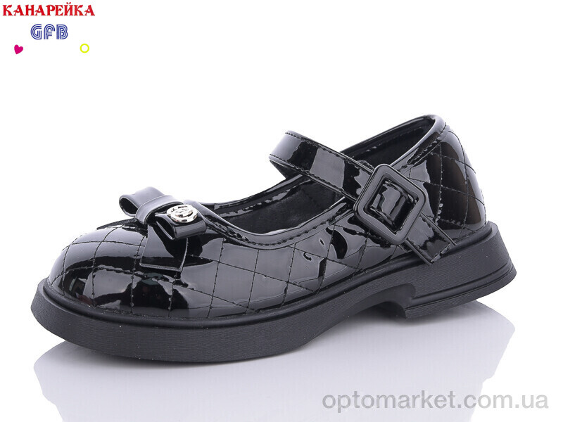 Купить Туфлі дитячі K7530-6 GFB-Канарейка чорний, фото 1