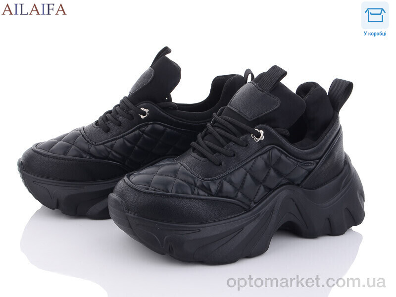 Купить Кросівки жіночі K8010 black Aelida чорний, фото 1