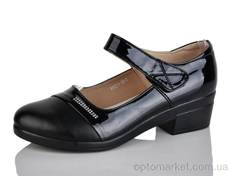 Купить Туфлі жіночі K922-1 Алмазна корона чорний, фото 1