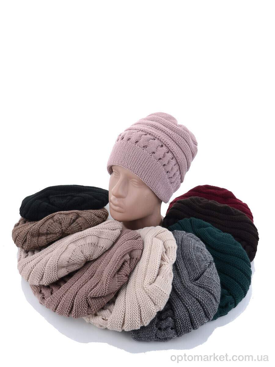 Купить Шапка жіночі KA бабушка подвійна mix Red Hat мікс, фото 1