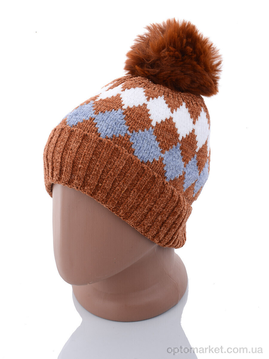 Купить Шапка дитячі KA182-6 brown травка Red Hat коричневий, фото 1