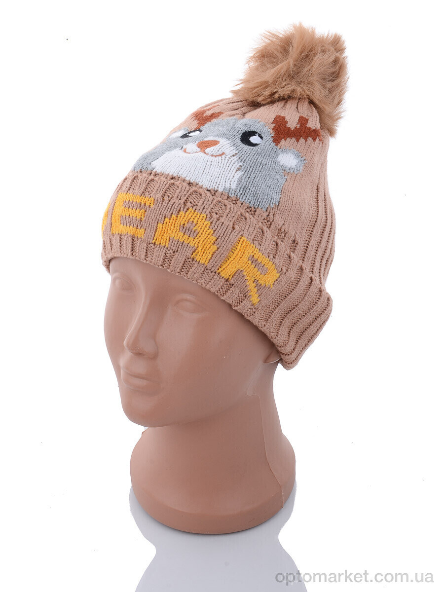 Купить Шапка дитячі KA183-5 brown травка Red Hat коричневий, фото 1
