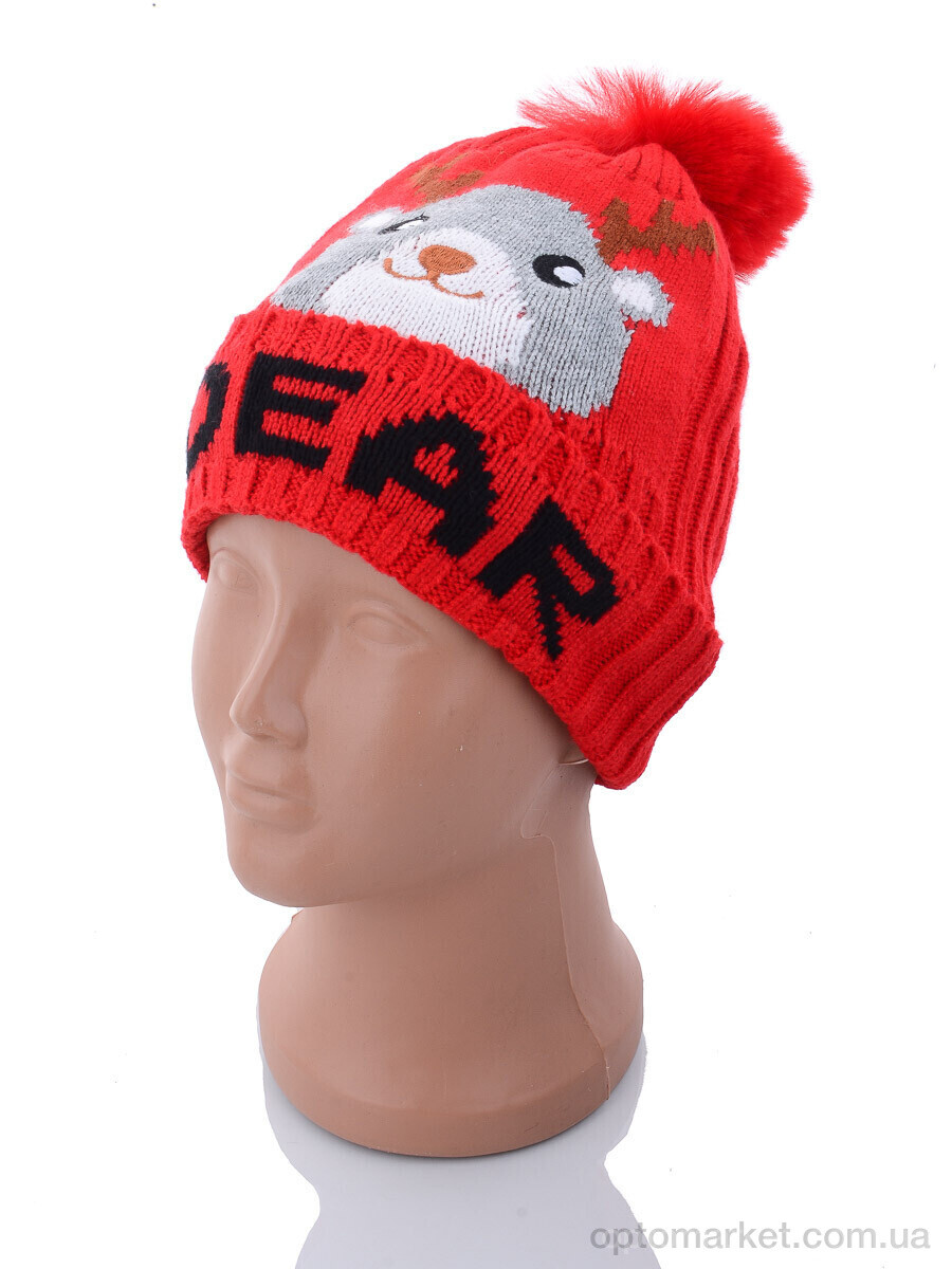 Купить Шапка дитячі KA183-6 red травка Red Hat червоний, фото 1
