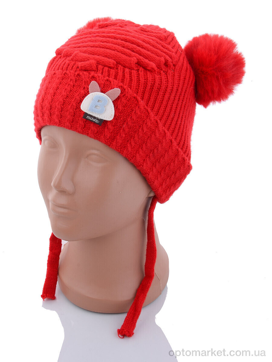 Купить Шапка дитячі KA184-1 red травка Red Hat червоний, фото 1
